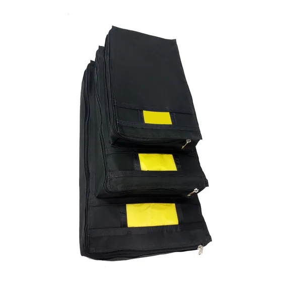 Kit C/ 3 Porta Sacolas 3 Medidas Supermercado Lojas Feira