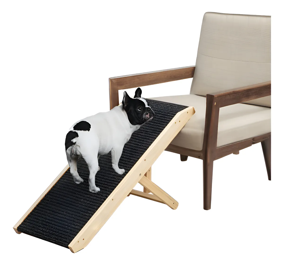 Rampa Pet Cão Subir Sofá Cama Carro Todas As Raças 50cm